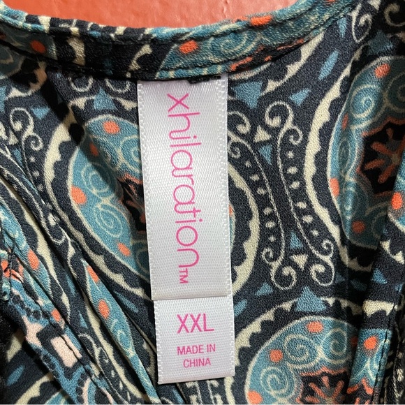 Xhilaration Woman’s Sheer 3/4 Sleeve Off- Shoulder Blouse Dress Size XXL - Picture 8 of 9